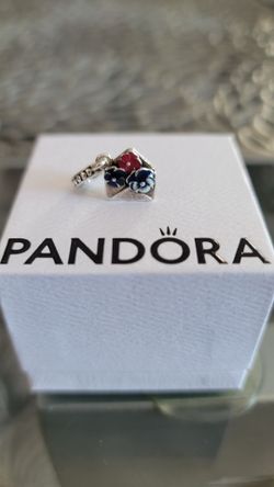 Pandora Pansy Flower Envelope Dangle Charm Includes Original Box