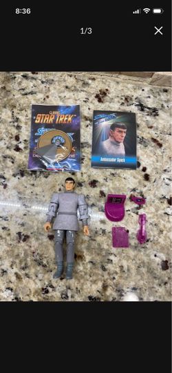 1993 Star Trek Next Generation Ambassador Spock 4.5" Action Figure Playmates