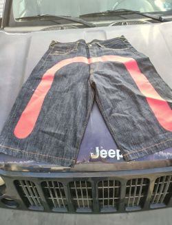 raw denim jorts
