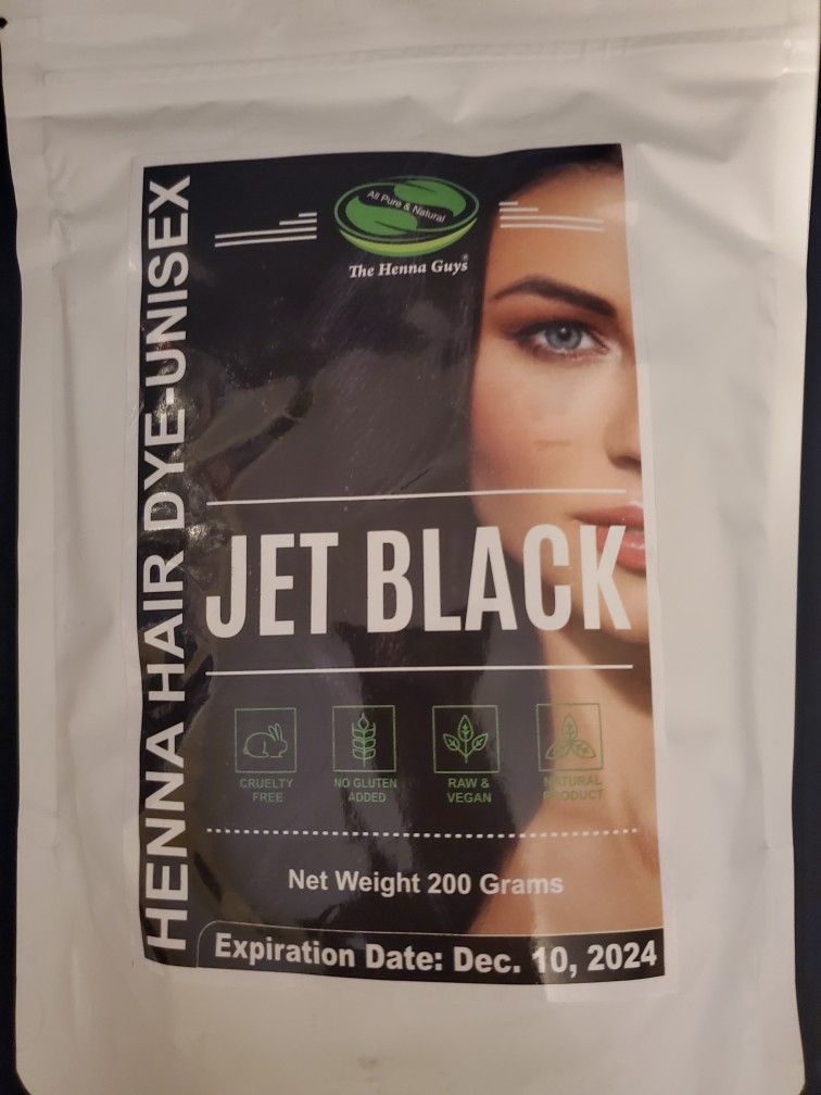 Jet Black Henna Hair