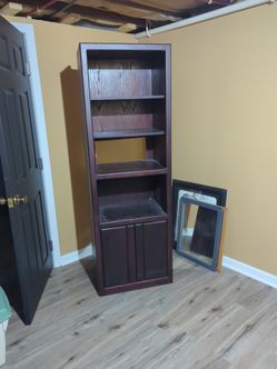 Bookcase with doors or for stereo equipment