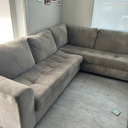 L Shaped Grey Couch / Sofa 