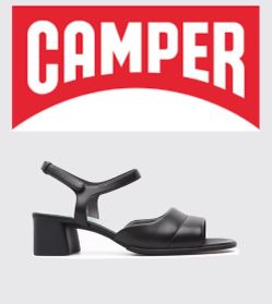 Camper Katie Sandals in black & mint women’s sandals Sz 39 (US 8.5)