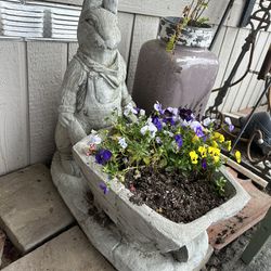Garden Cement Vintage Heavy Sculpture Pot