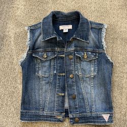 Ladies Guess Denim Vest XS Like New