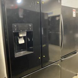 Black French Door Fridge