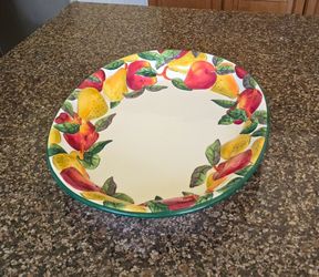Vintage Clay Art Fruit Platter