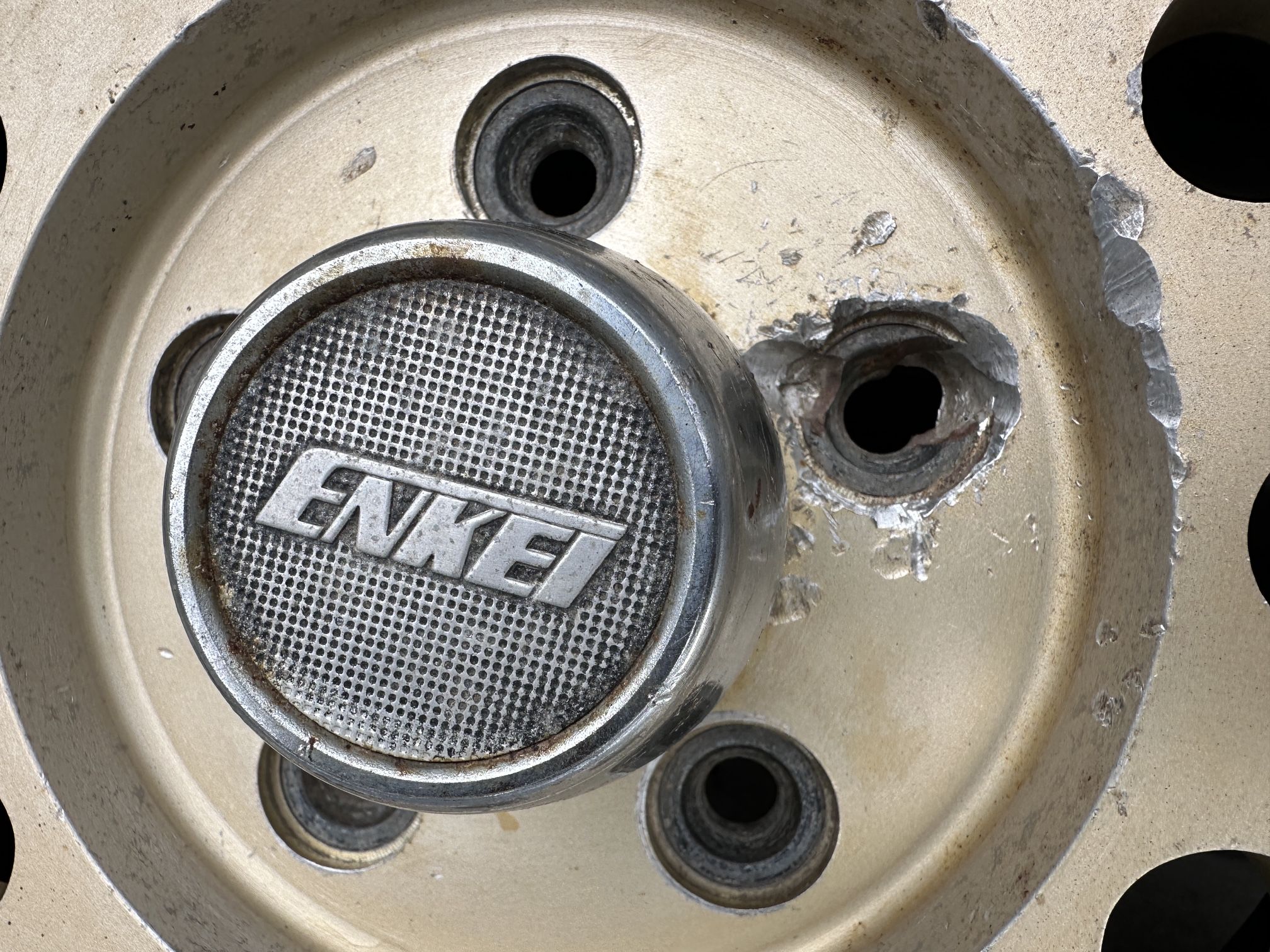 Enkei Hurricane Staggered Chevy rims. 5 on 4.75 lugs 14x7 and 15x8.5