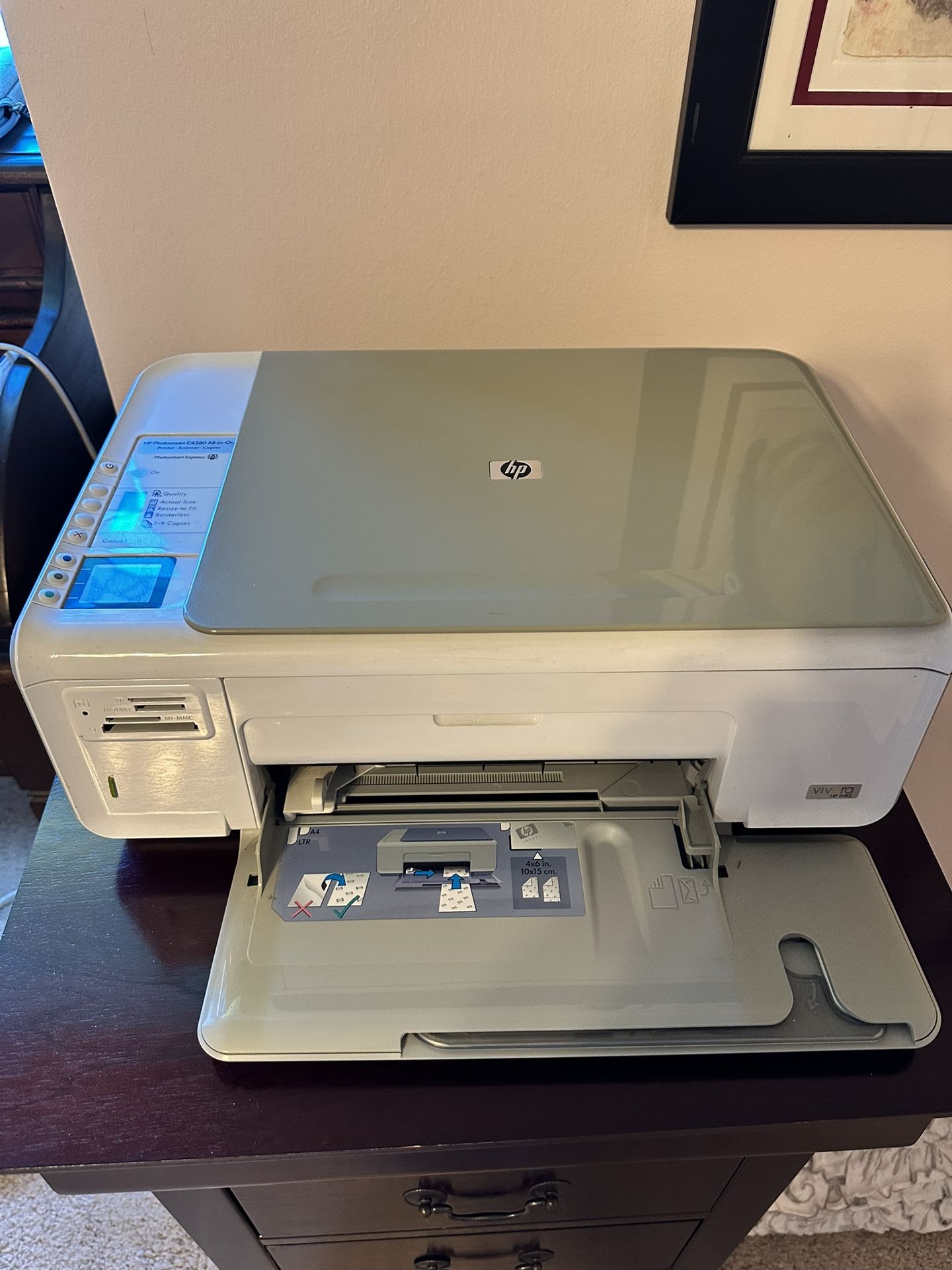 HP PhotoSmart C4280 Printer With Cartridges