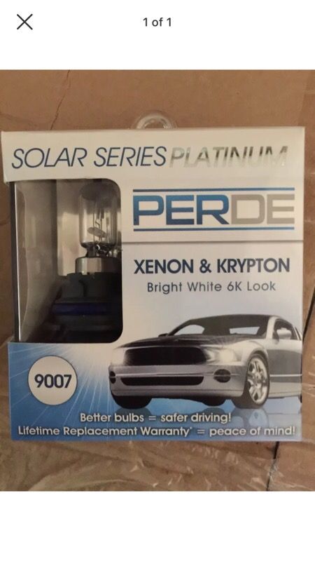 Perde Solar Series Platinum Front Xenon Headlights Krypton Halogen Light Bulbs