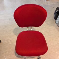 Red office chairs