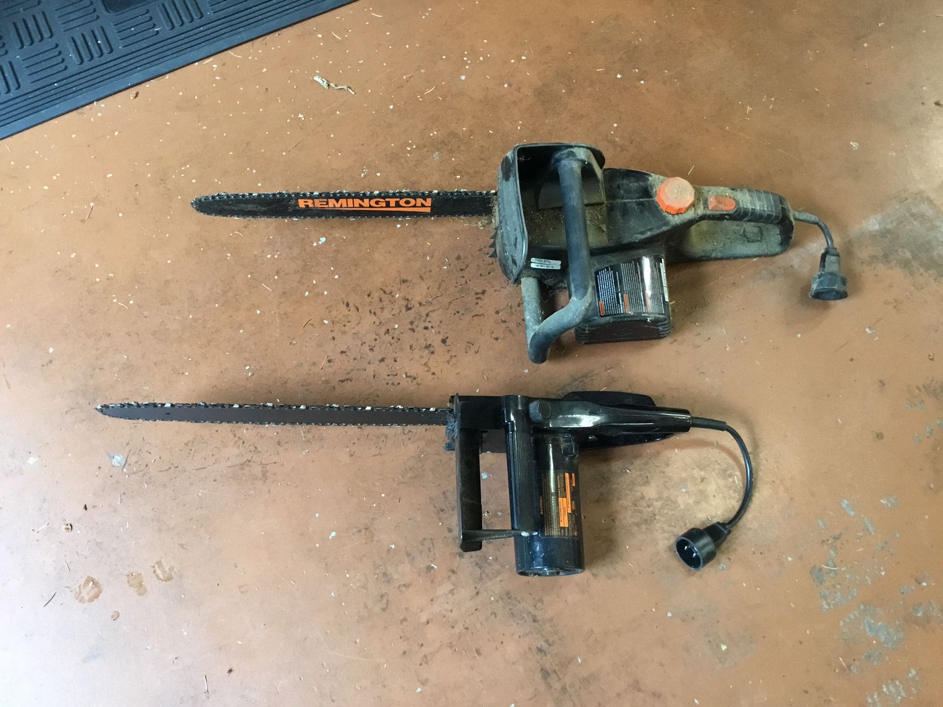Chainsaw Electric 2 Each Make Offer Both Work , Extra Chain 