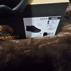 Men's Brahma Work Steel Toe Shoes and Slip Resistant