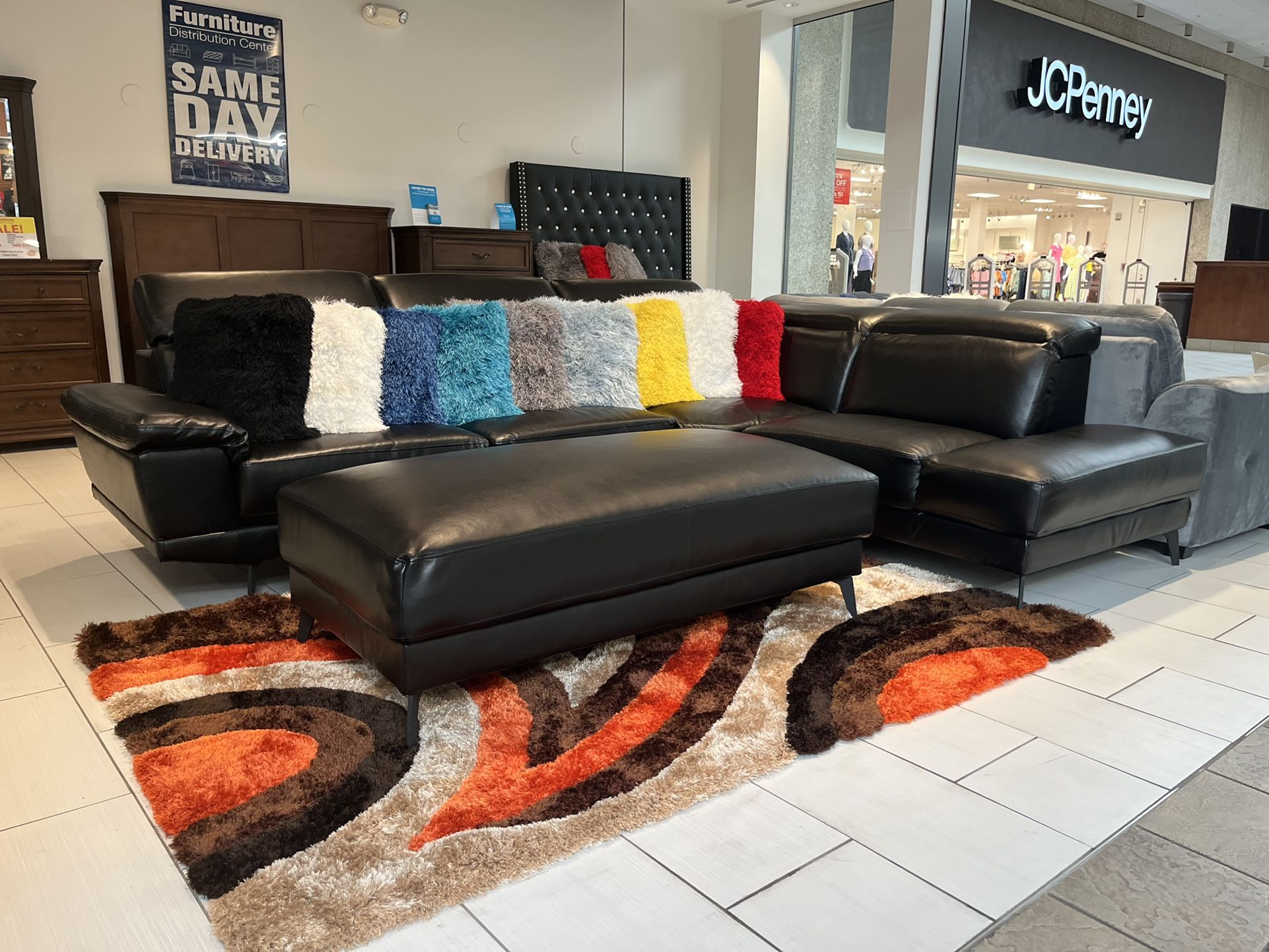COMFY NEW RIO SECTIONAL SOFA AND OTTOMAN SET ON SALE ONLY $699, IN STOCK SAME DAY DELIVERY π EASY FINANCING