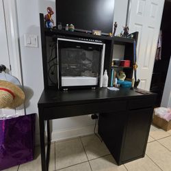 Ikea Micke Desk with Hutch