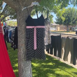 Black & White Poka Dot Dress Size 7