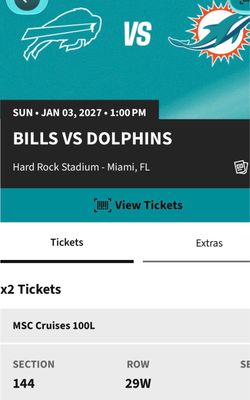 (OBO) Bills vs Dolphins (OBO) best affordable seats