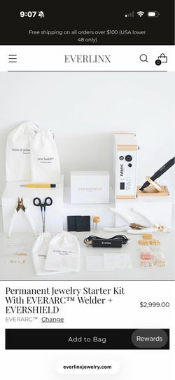 Everlinx permanent jewelry welder (starter kit)