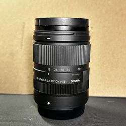 Sigma 18-50mm f/2.8 DC DN Lens For FUJIFILM X Mount
