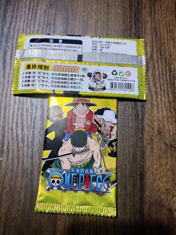 NEW Set Of 5 Imported TCG One Piece Collectible Trading Card Booster Sets