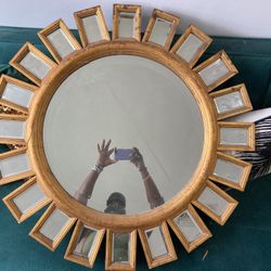 Gold Star Burst Mirror 