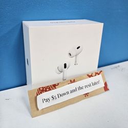 Apple Airpods Pro 2nd Generation New - Payments Available - Pay $1 Down To take It home