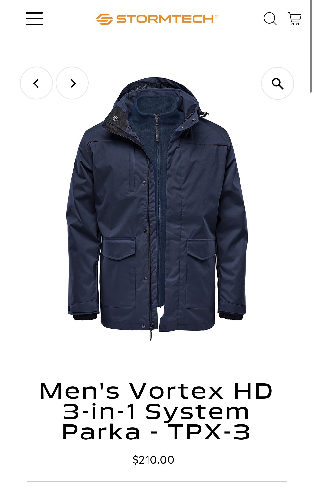 Stormtech VORTEX 3-in-1 Parka Jacket