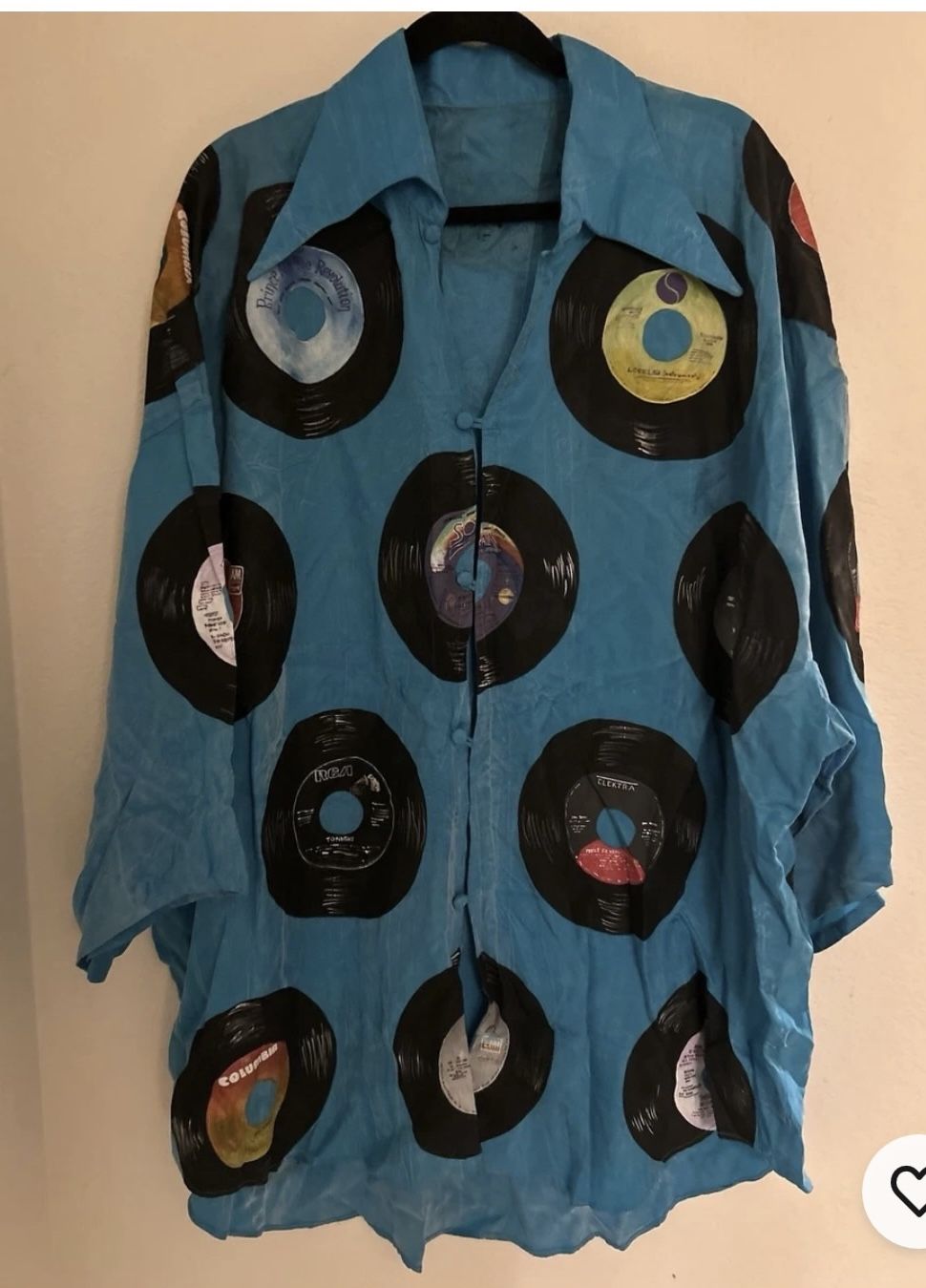 Vintage Rare Shirt, Vinyl Record Print, Jazz Fest, Silky