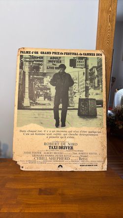 “Taxi Driver” cardboard poster         Make an offer