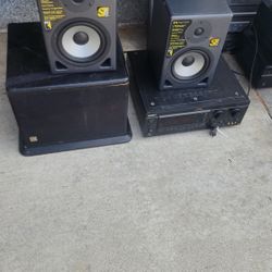 KrK ST6  Speakers , Sub, and Sony Receiver. 
