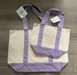 Trader Joe’s pastel purple tote bags set