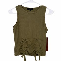Olive Green Ribbed Tank Top – New with Tags