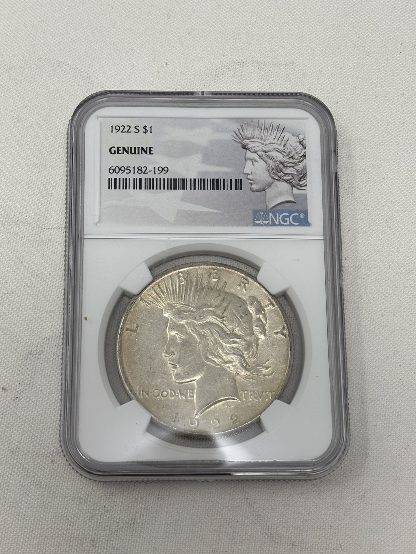 1922 Silver Dollar Coin NGC Certified