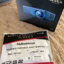 Projector with Screen