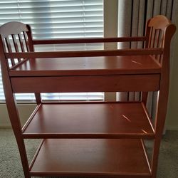 Cherry Wood Changing Table