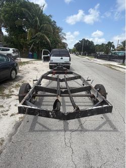 Trailer /. Boat. Flat bed trailer …..Heavy duty ….23L x 5.8 W