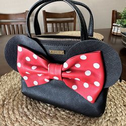Kate Spade X Minnie Mouse Small Saffiano Ears & Bow (authentic)