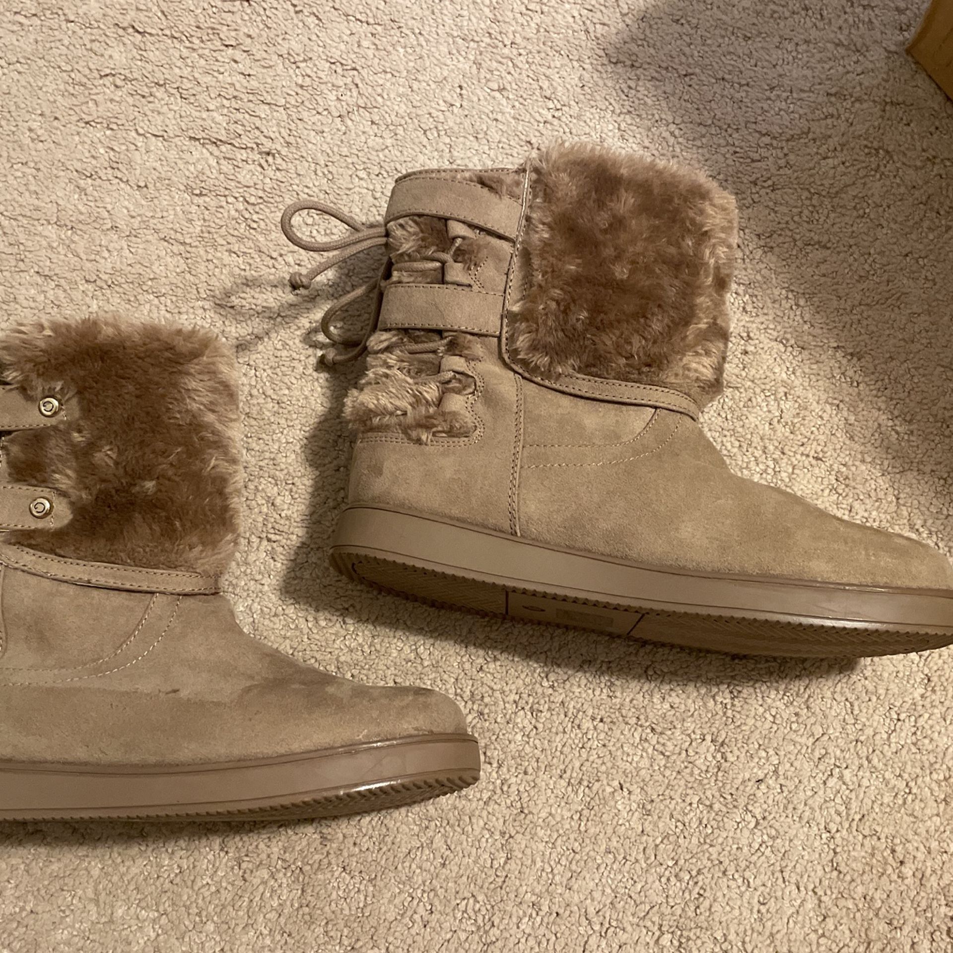 Guess Women’s Faux Fur Boots 