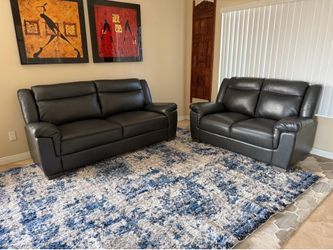 Beautiful Brand New Charcoal Grey Sofa and Loveseat