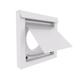 DryerWallVent DWV4W White Magnetic Damper Vent — Brand New