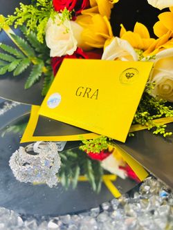 Moissanite Ring with GRA Certificate