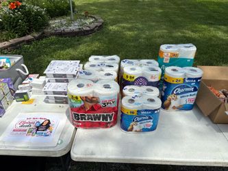 Paper towels and toilet paper