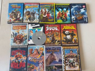 Lot of 14 Kids and Family DVDs - Disney, DreamWorks, Scooby-Doo