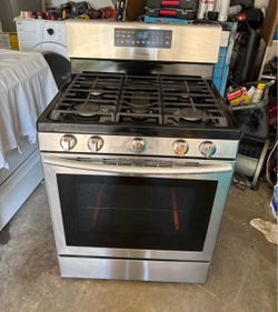 SAMSUNG GAS STOVE RANGE OVEN FULLY FUNCTIONAL STAINLESS