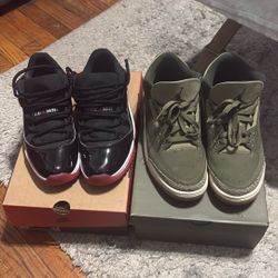  2 Pairs Of Jordans 140