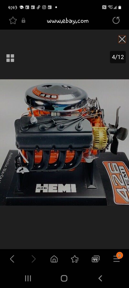 L E Dodge 426 Hemi Engine Model 