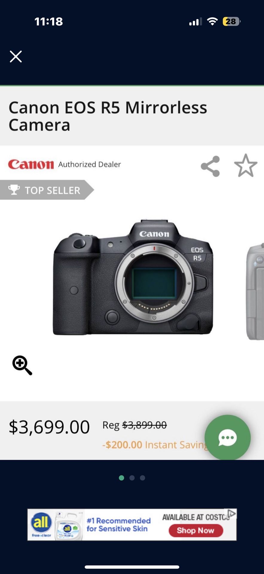 Canon EOS R5 Mirrorless Camera