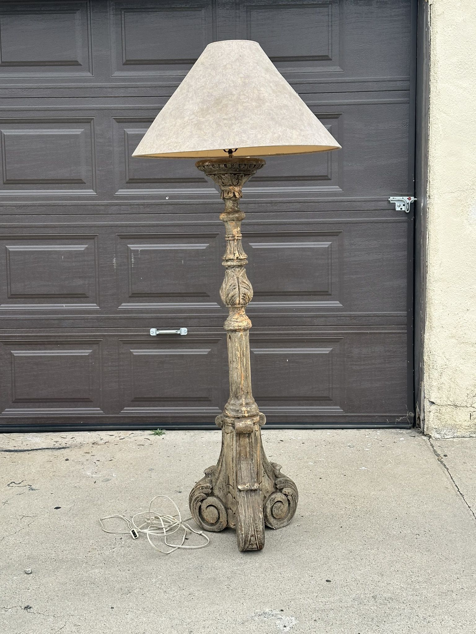 Vintage Stone Floor Lamp 