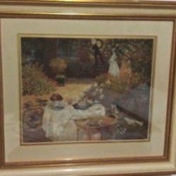 VINTAGE CLAUDE MONET - THE LAUNCH - 16"×14"