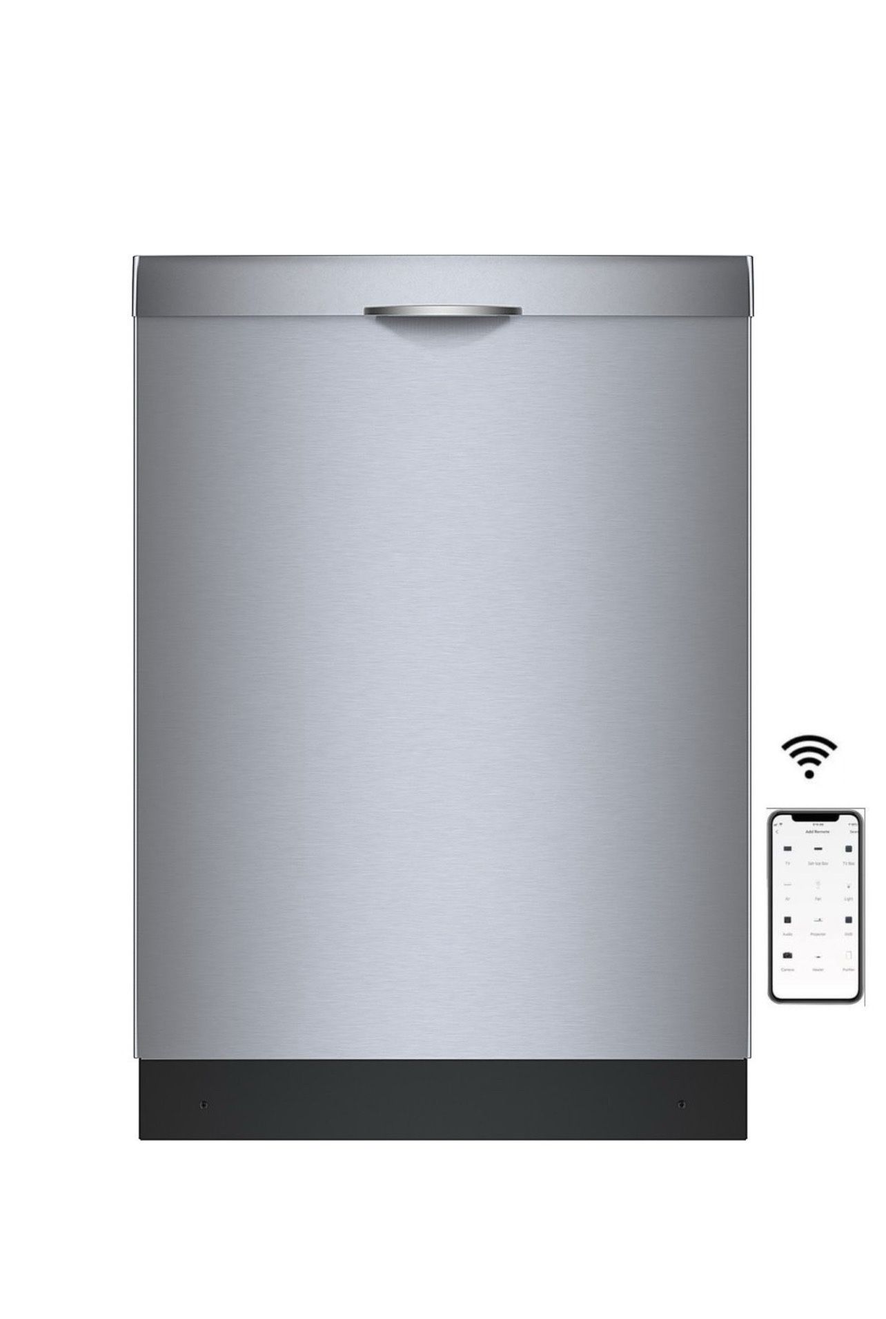 Bosch 300 Series Top Control 24-in Smart Built-In Dishwasher With Third Rack (Stainless Steel)48-dBA